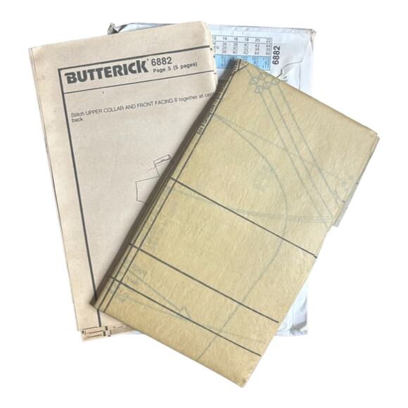 Butterick 6882 Misses' Jacket Pattern  - Size 8-10-12 - Picture 5 of 5